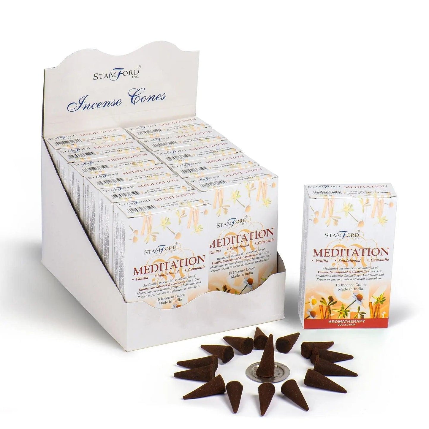 Meditation cones by Ninja Aromatherapy incense cones for aromatherapy.