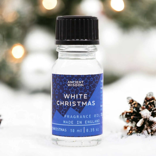 10ml White Christmas Fragrance Oil Bottle – Long Lasting Scent for Candles, Soaps & Diffusers