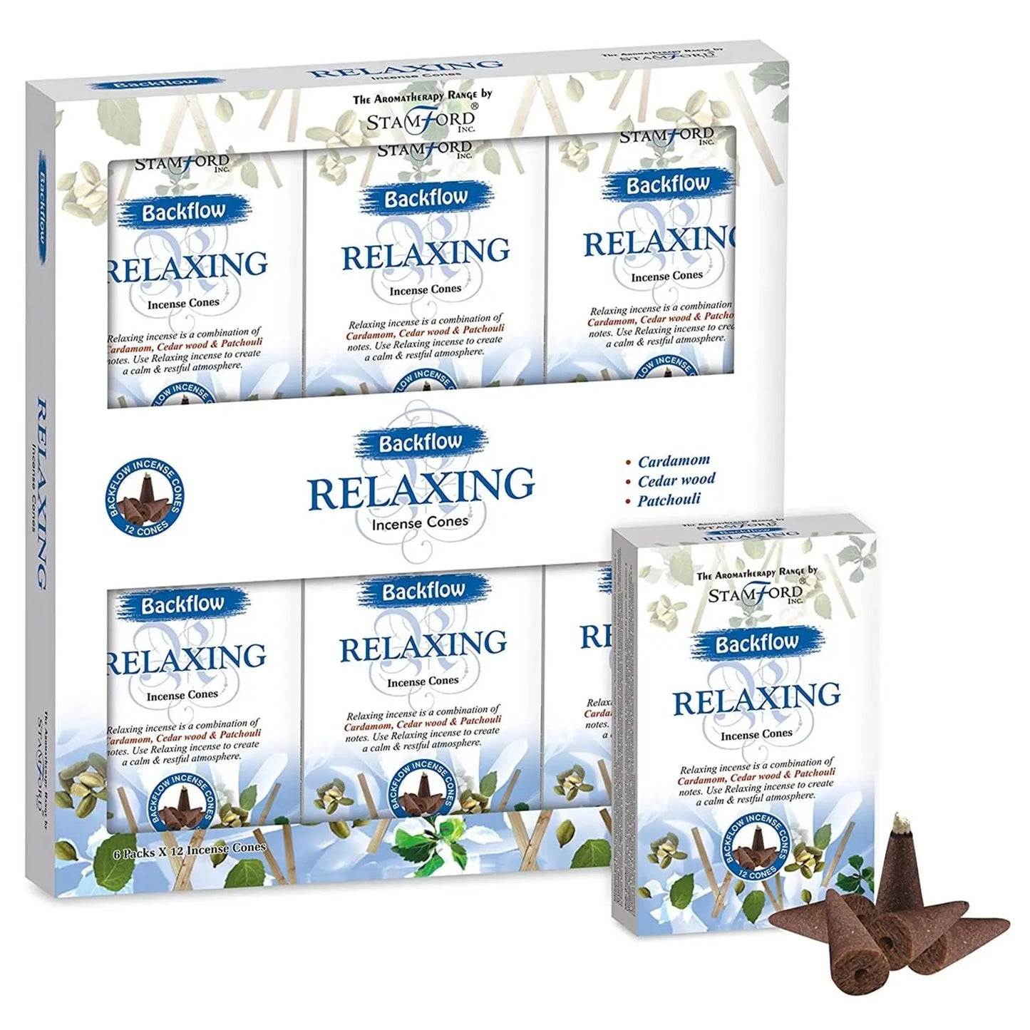 Aromatherapy Backflow Cones - Relaxing by Ninja Aromatherapy incense cones for aromatherapy.