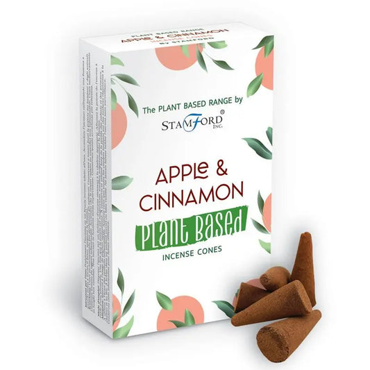 Plant Based Incense Cones - Apple & Cinnamon by Ninja Aromatherapy incense cones for aromatherapy.