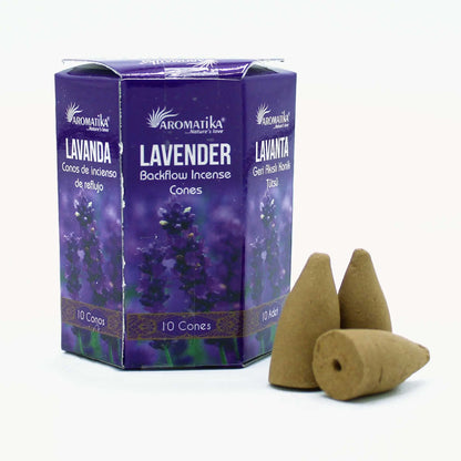 Pack of 10 Masala Backflow Incense - Lavender Ninja Aromatherapy