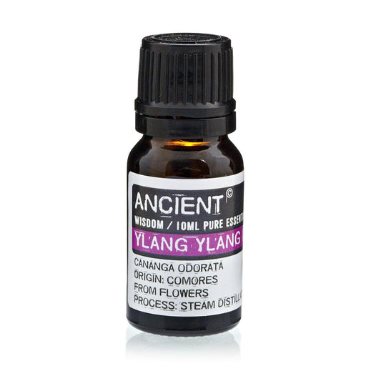 Ylang Ylang III Essential Oil 10ml Amber Glass Bottle with Built-In Drop Reducer – Relaxing, Uplifting and Aphrodisiac