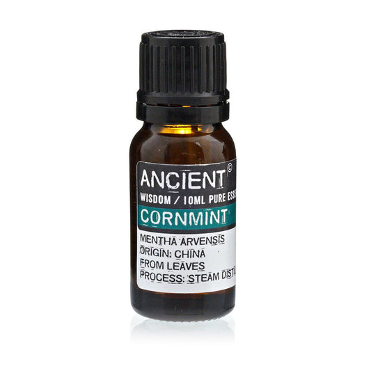 Cornmint Essential Oil 10ml Amber Glass Bottle with Built-In Drop Reducer – Natural Relief for Headaches and Digestion