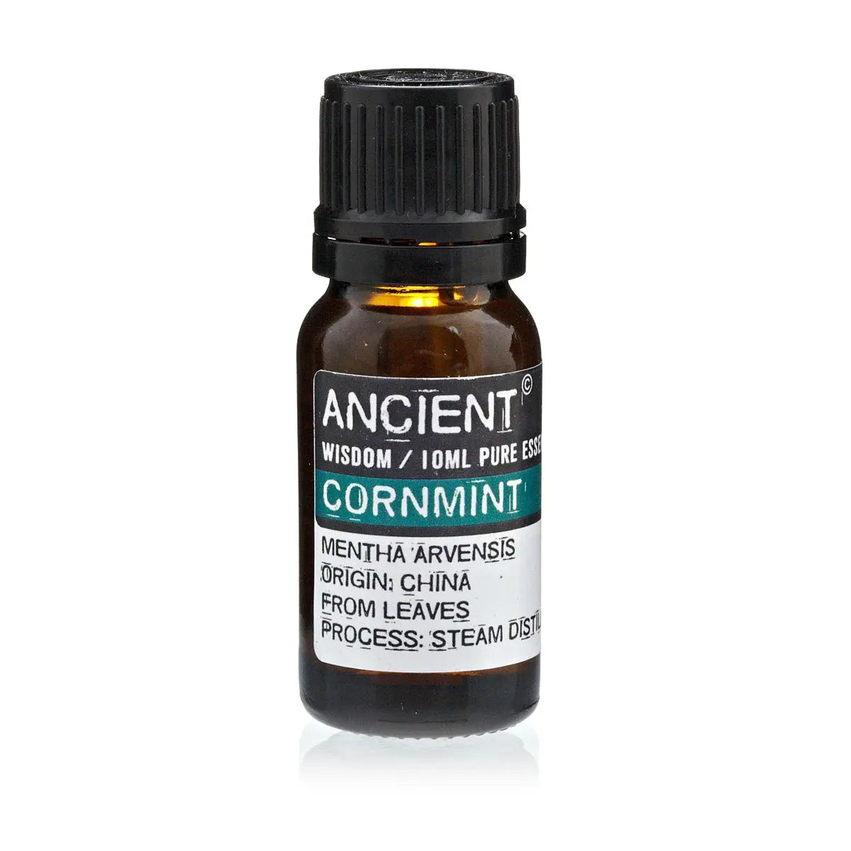 Cornmint Essential Oil 10ml Amber Glass Bottle with Built-In Drop Reducer – Natural Relief for Headaches and Digestion