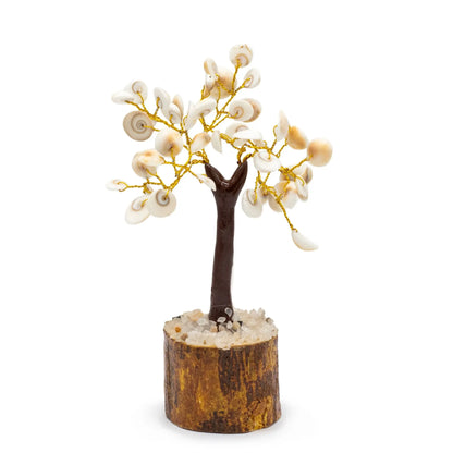 Med Gomati Chakra Circle Stone Tree - (45 stones) gemstone tree handmade in India for home decor and healing.