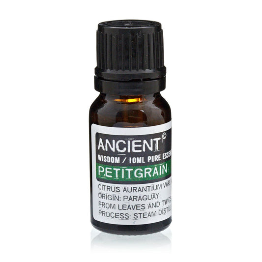 Petitgrain Essential Oil 10ml Amber Glass Bottle with Built-In Drop Reducer – Fresh, Calming and Uplifting