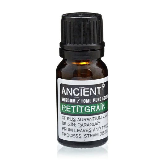Petitgrain Essential Oil 10ml Amber Glass Bottle with Built-In Drop Reducer – Fresh, Calming and Uplifting