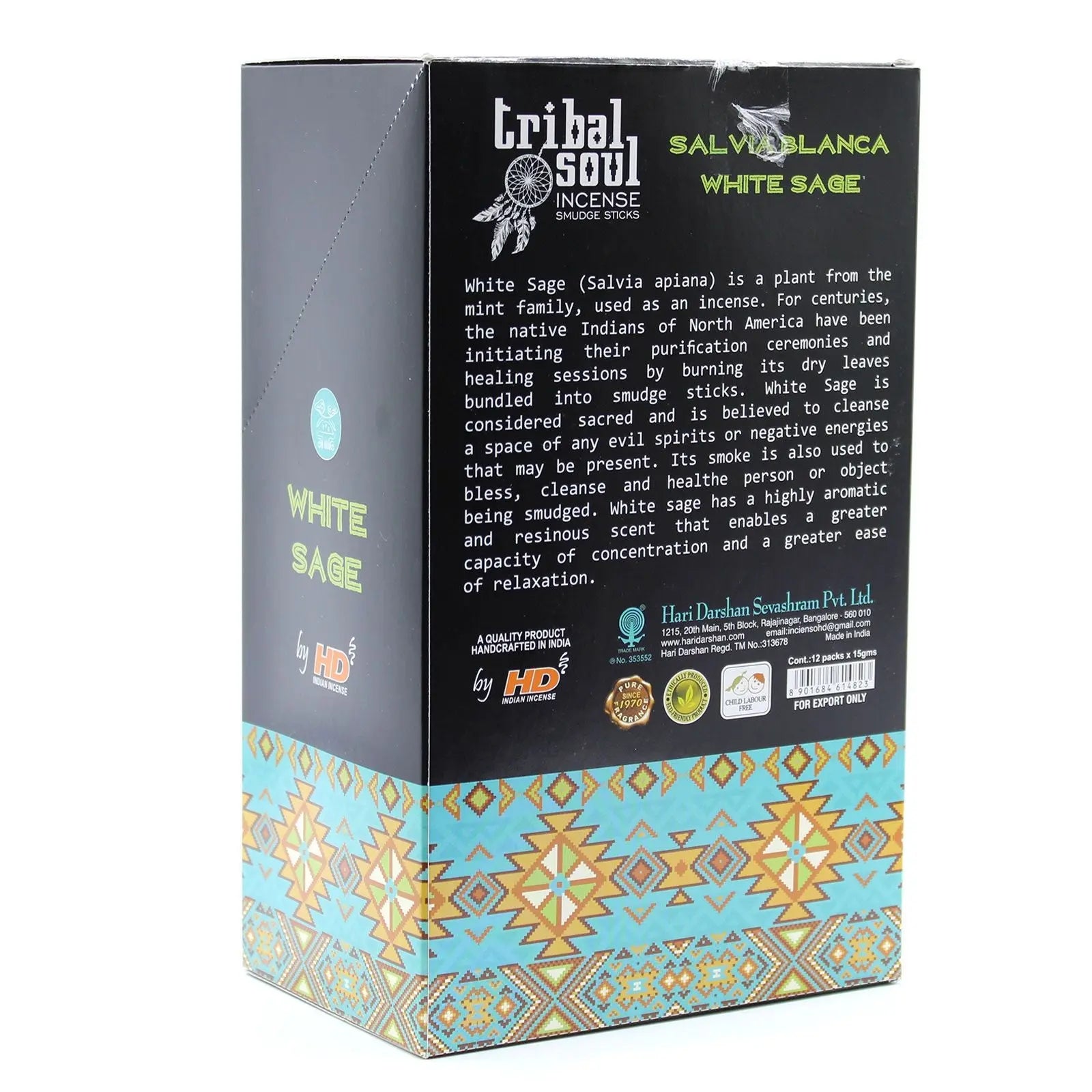Tribal Soul Incense Sticks - White Sage - Ninja Aromatherapy