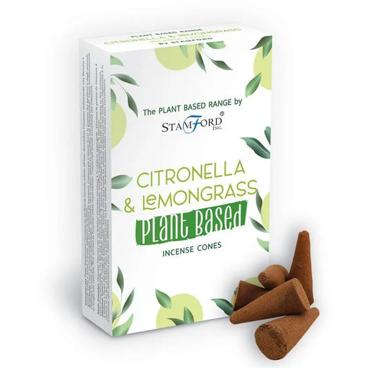 Plant Based Incense Cones - Citronella & Lemongrass by Ninja Aromatherapy incense cones for aromatherapy.