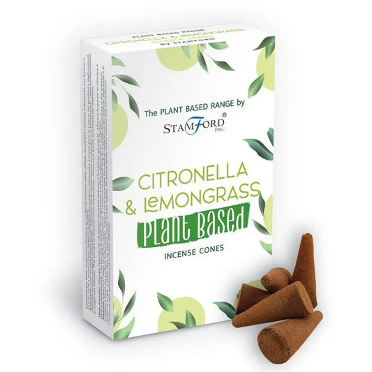 Plant Based Incense Cones - Citronella & Lemongrass by Ninja Aromatherapy incense cones for aromatherapy.
