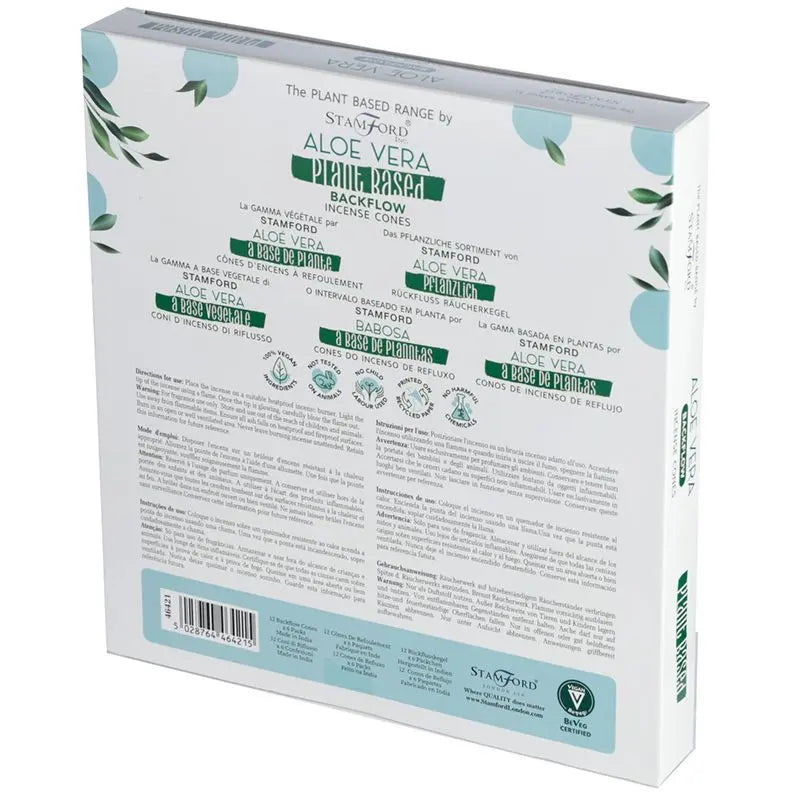 Plant Based Backflow Incense Cones - Aloe Vera Ninja Aromatherapy