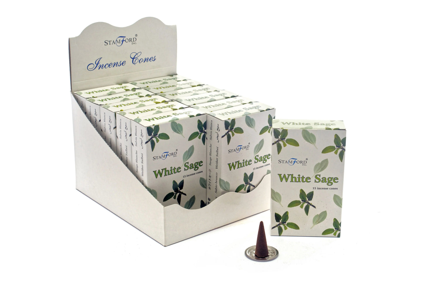 White Sage Cones by Ninja Aromatherapy incense cones for aromatherapy.