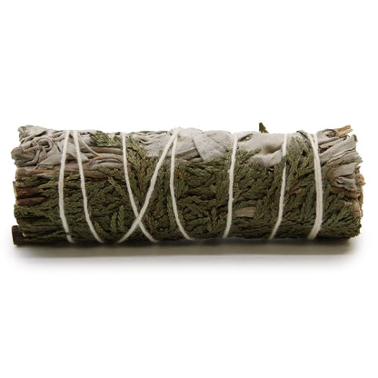 Smudge Stick - White Sage & Cedar 10cm - Smudge Sticks - individually wrapped high quality product