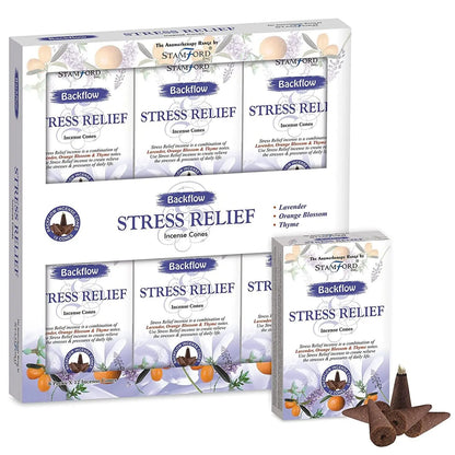 Aromatherapy Backflow Cones - Stress Release by Ninja Aromatherapy incense cones for aromatherapy.