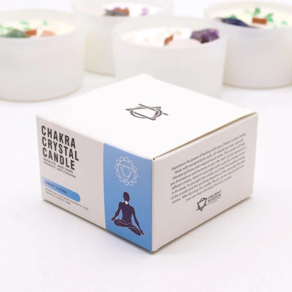 Chakra Crystal Candles - Throat Chakra Ninja Aromatherapy