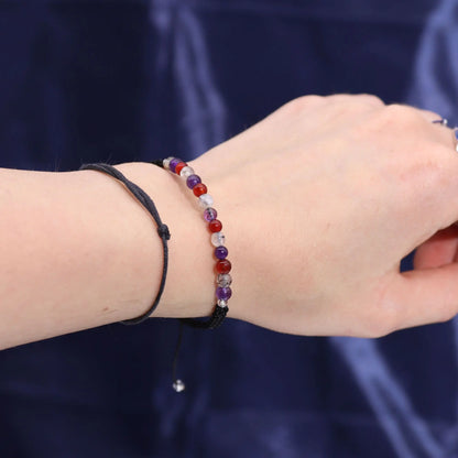 Zodiac Crystal Candle with Gemstone Bracelet - Virgo Ninja Aromatherapy