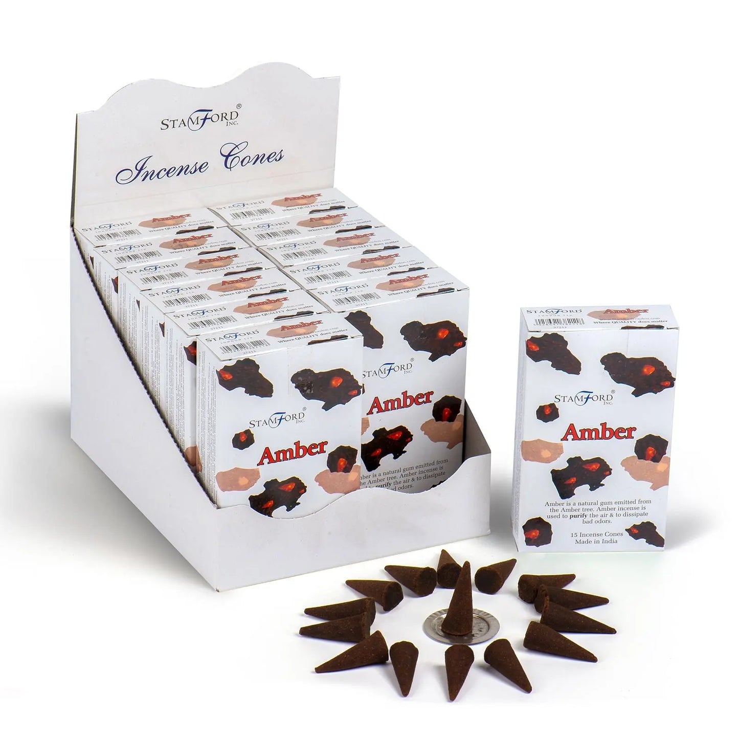 Amber cones by Ninja Aromatherapy incense cones for aromatherapy.
