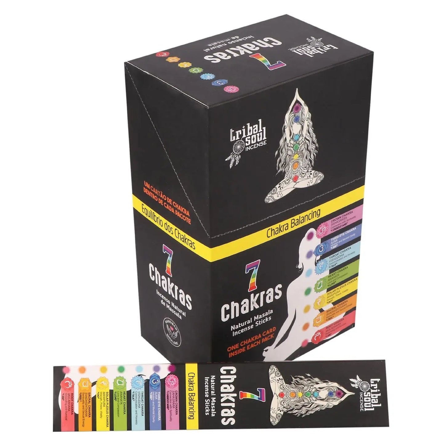 Tribal Soul Incense Sticks - 7 Chakras with Message Card - Tribal Soul Incense high quality product