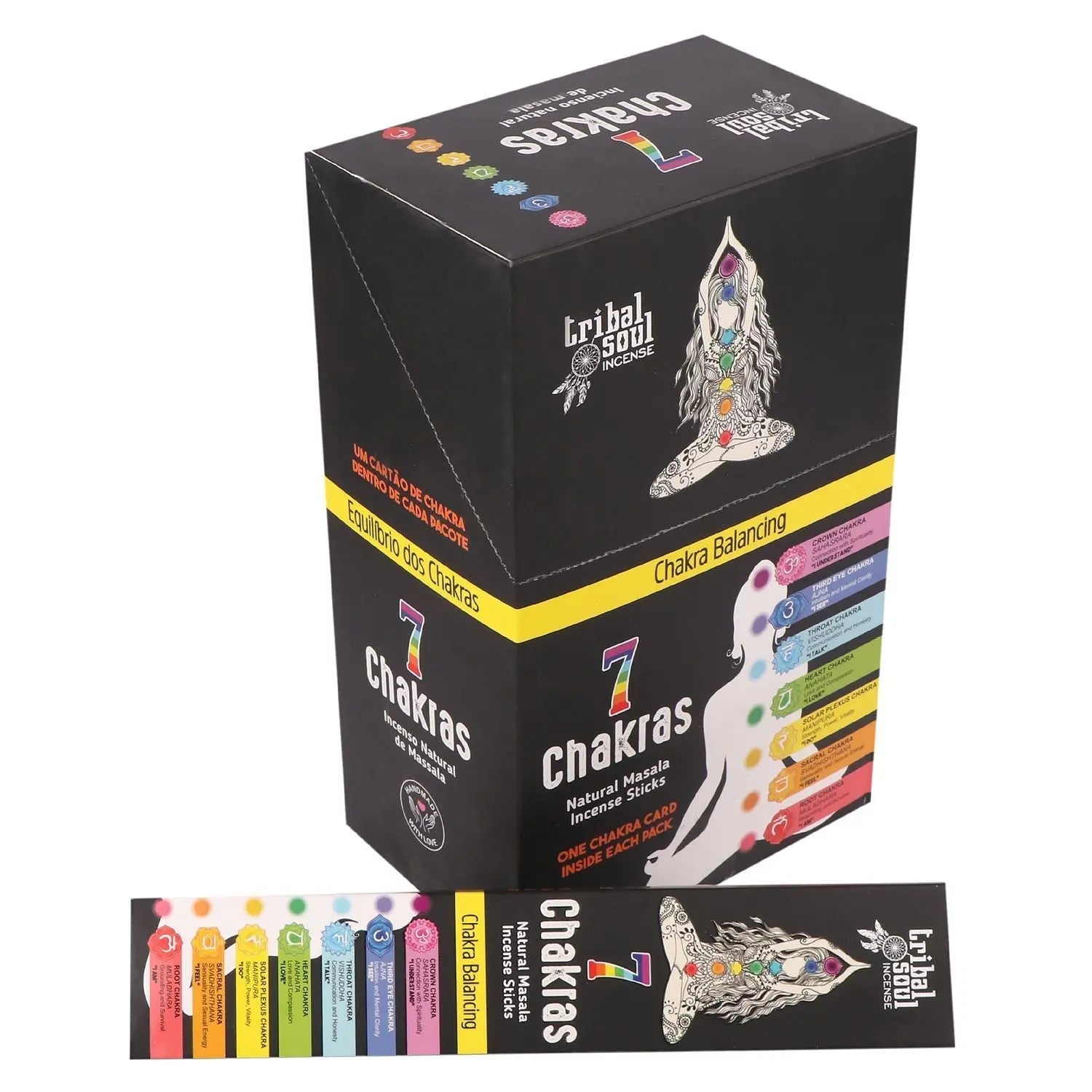 Tribal Soul Incense Sticks - 7 Chakras with Message Card - Tribal Soul Incense high quality product