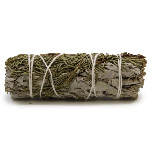 Smudge Stick - White Sage & Juniper 10cm - Smudge Sticks - individually wrapped high quality product