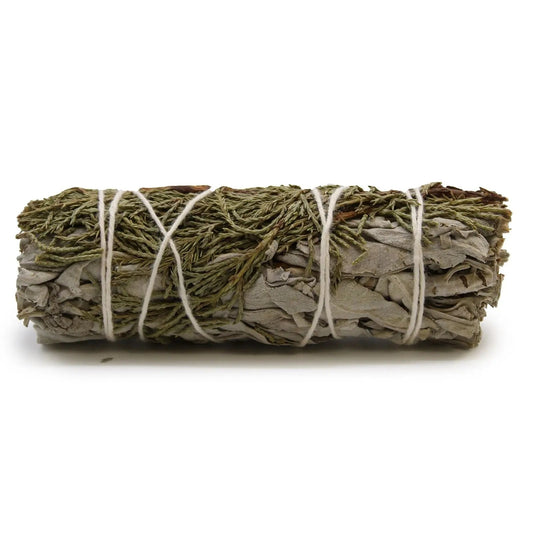 Smudge Stick - White Sage & Juniper 10cm - Smudge Sticks - individually wrapped high quality product