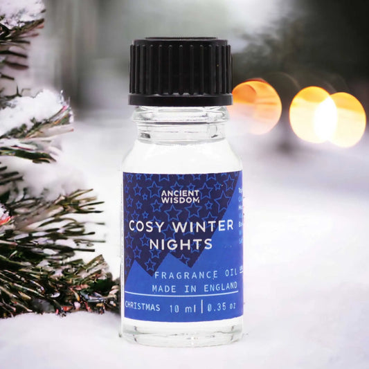 10ml Cosy Winter Nights Fragrance Oil Bottle – Long Lasting Scent for Candles, Soaps & Diffusers
