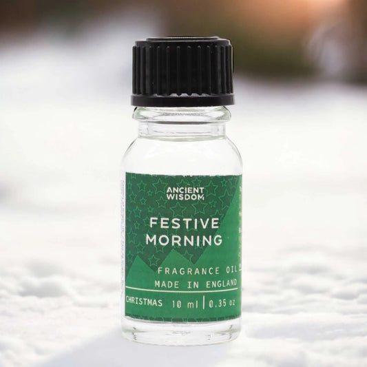 10ml Festive Morning Fragrance Oil Bottle – Long Lasting Scent for Candles, Soaps & Diffusers