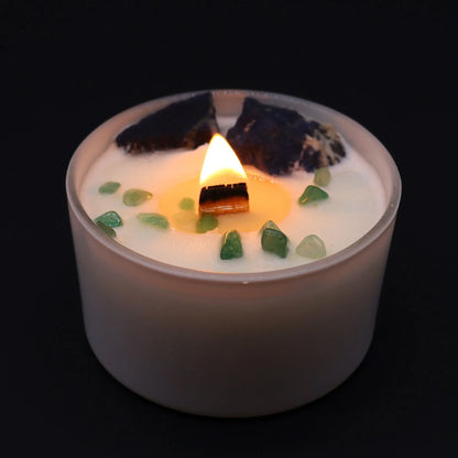 Chakra Crystal Candles - Throat Chakra Ninja Aromatherapy