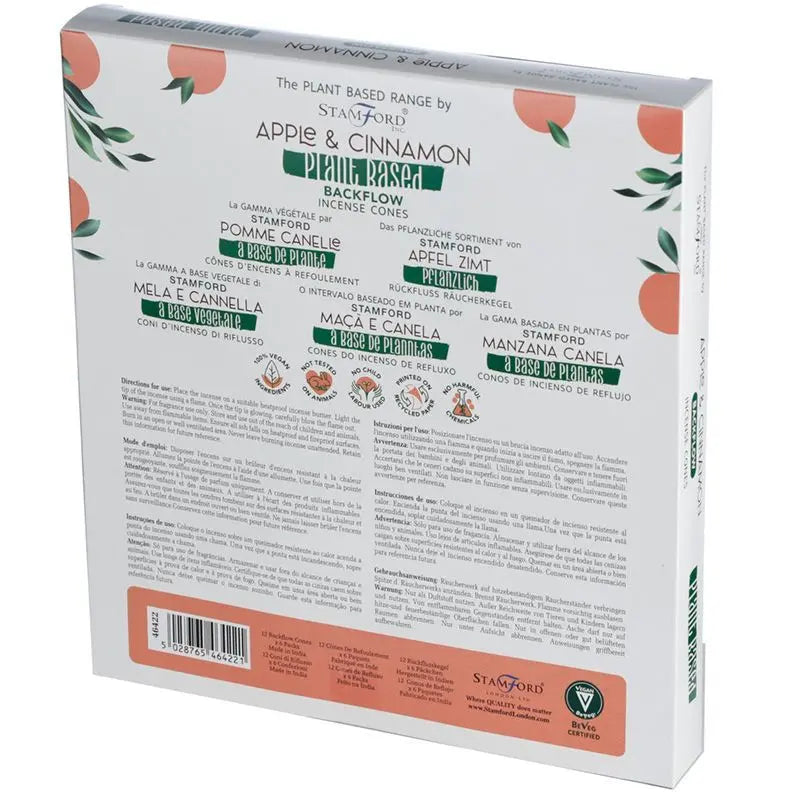 Plant Based Backflow Incense Cones - Apple & Cinnamon Ninja Aromatherapy