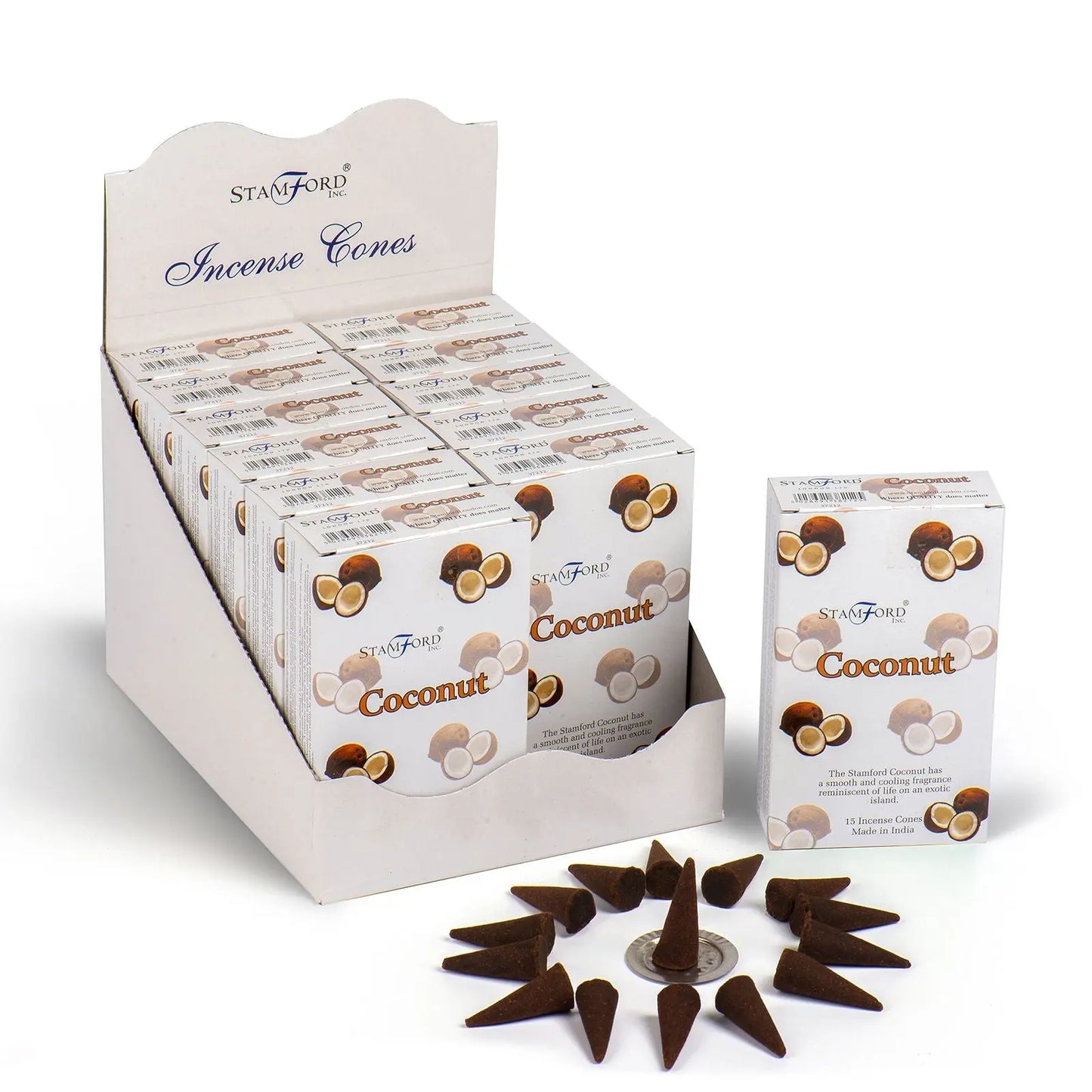Coconut cones by Ninja Aromatherapy incense cones for aromatherapy.