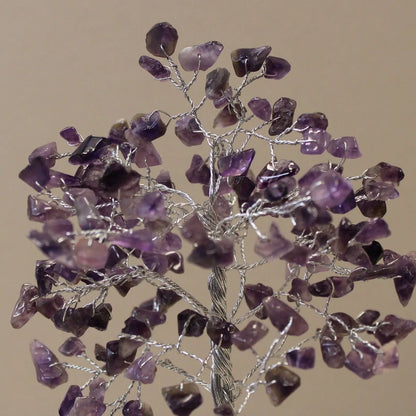 Gemstone Tree with Organite Base - 160 Stone - Amethyst Ninja Aromatherapy