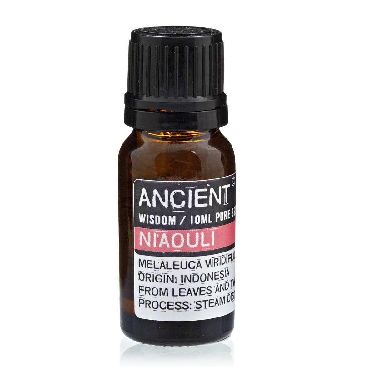 Niaouli Essential Oil 10ml Amber Glass Bottle with Built-In Drop Reducer – Respiratory, Pain Relief and Skin Care