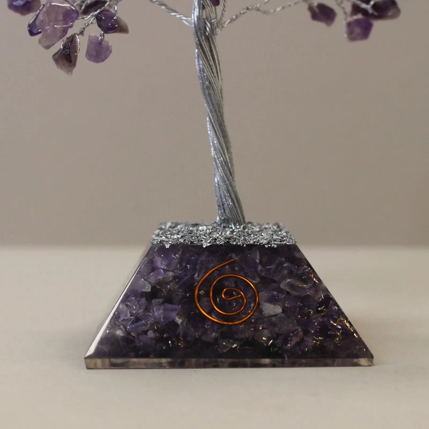 Gemstone Tree with Organite Base - 160 Stone - Amethyst Ninja Aromatherapy