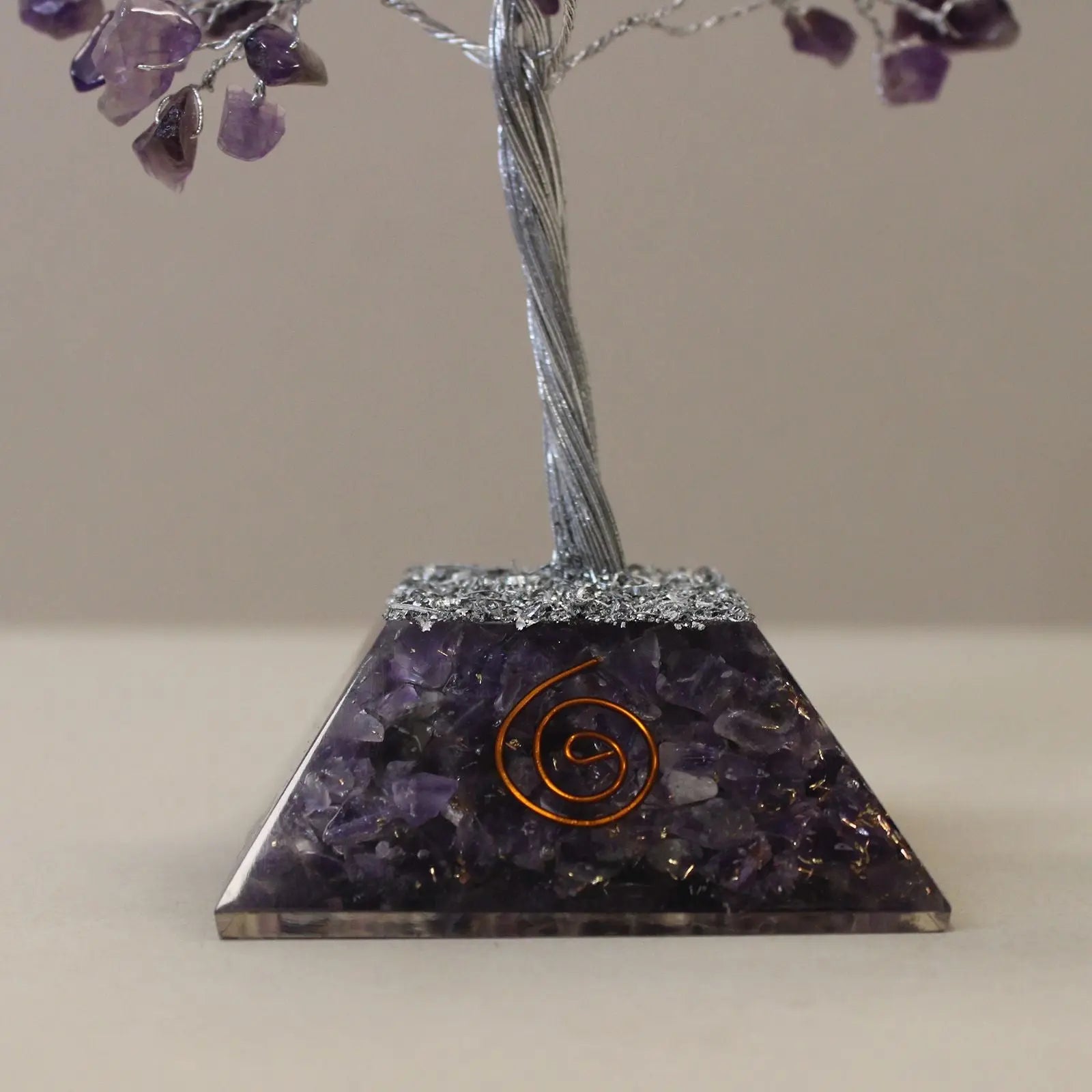 Gemstone Tree with Organite Base - 160 Stone - Amethyst Ninja Aromatherapy