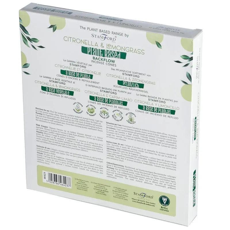 Plant Based Backflow Incense Cones - Citronella & Lemongrass Ninja Aromatherapy