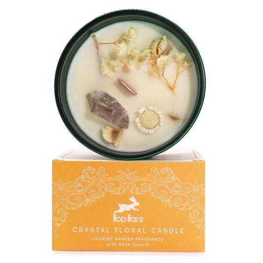 Hop Hare Crystal Magic Flower Candle - The Lion Hop Hare Crystal Magic Flower Candles from China with essential oils soy wax