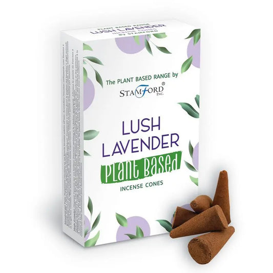 Plant Based Incense Cones - Lush Lavender by Ninja Aromatherapy incense cones for aromatherapy.