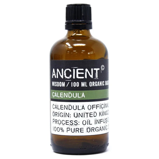 Calendula carrier oil 100ml - pure natural base oil for aromatherapy, massage and skincare