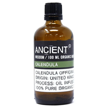 Calendula carrier oil 100ml - pure natural base oil for aromatherapy, massage and skincare