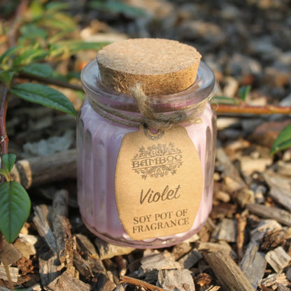 Violet Soy Pot of Fragrance Candles Ninja Aromatherapy