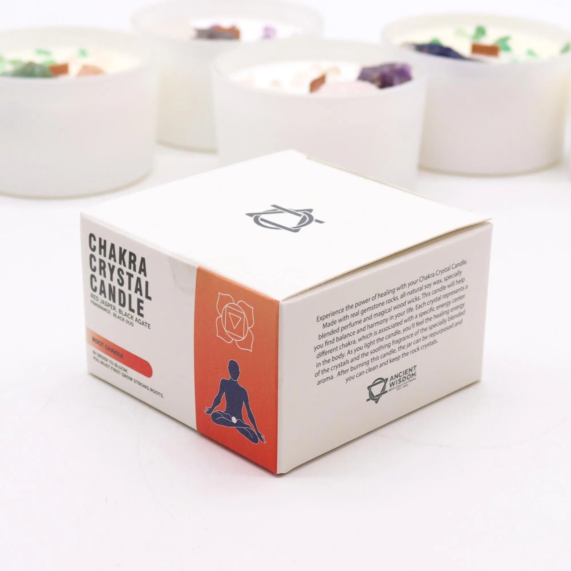 Chakra Crystal Candles - Root Chakra Ninja Aromatherapy