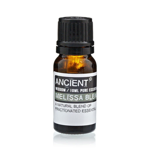 Melissa Blend Essential Oil 10ml Amber Glass Bottle with Built-In Drop Reducer – Uplifting and Soothing Aroma