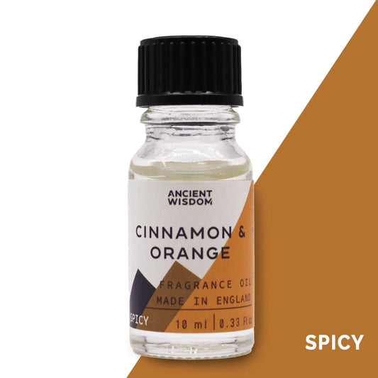10ml Cinnamon & Orange Fragrance Oil Bottle – Long Lasting Scent for Candles, Soaps & Diffusers