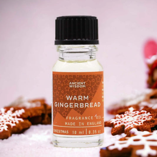 10ml Warm Gingerbread Fragrance Oil Bottle – Long Lasting Scent for Candles, Soaps & Diffusers