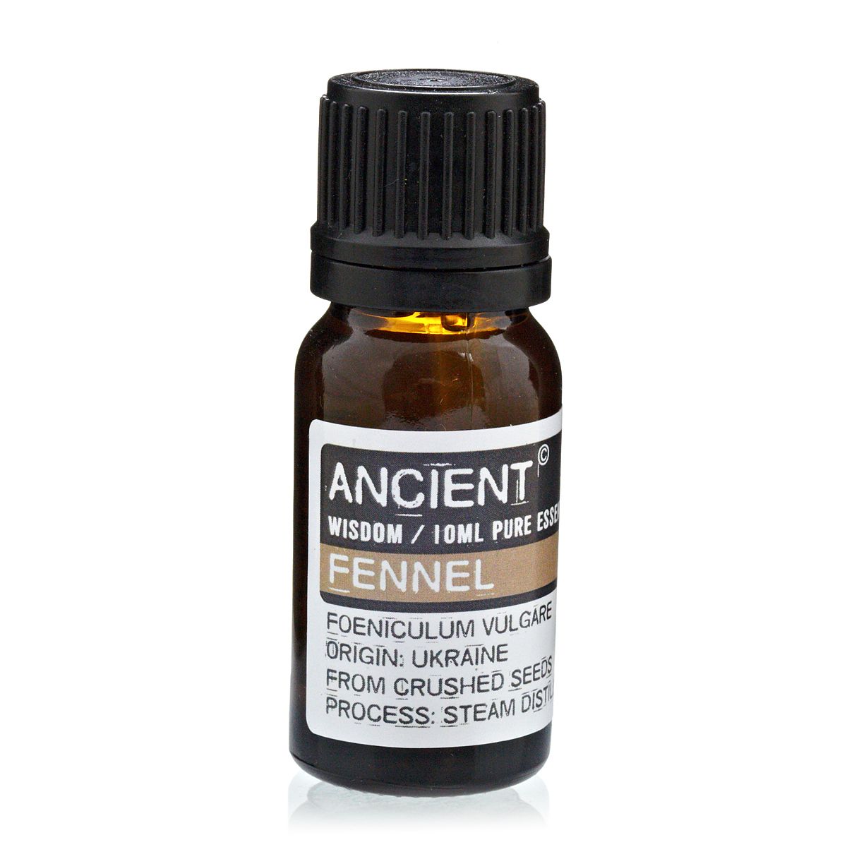 Fennel Essential Oil 10ml Amber Glass Bottle with Built-In Drop Reducer – Digestive Support and Skin Care