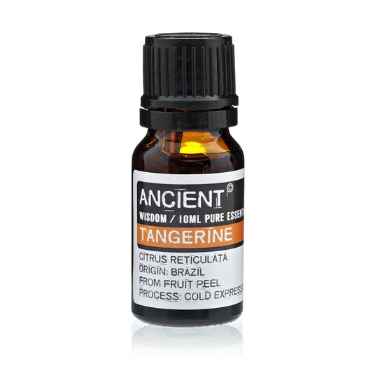 Tangerine Essential Oil 10ml Amber Glass Bottle with Built-In Drop Reducer – Uplifting, Detoxifying and Calming