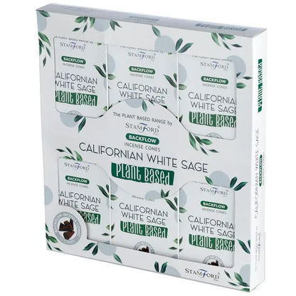 Plant Based Backflow Incense Cones - Californian White Sage Ninja Aromatherapy