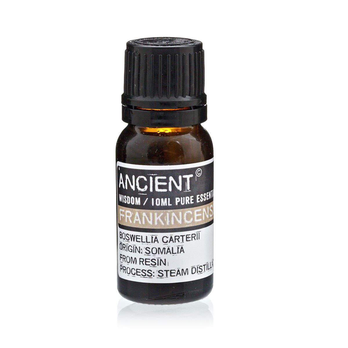 Frankincense Essential Oil 10ml Amber Glass Bottle with Built-In Drop Reducer – Pure, Calming and Skin Rejuvenating