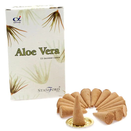 Aloe Vera Cones by Ninja Aromatherapy incense cones for aromatherapy.