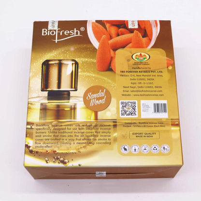 Biofresh Backflow Incense Cones - Sandalwood Ninja Aromatherapy
